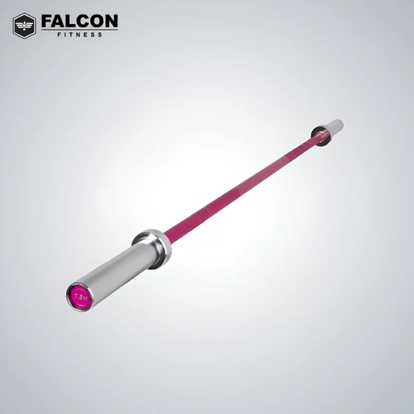 Barra Rosa Semi Olímpica 1.80 mts falcon fitness maquinas de gym maquinas para hacer ejercicio gym en casa