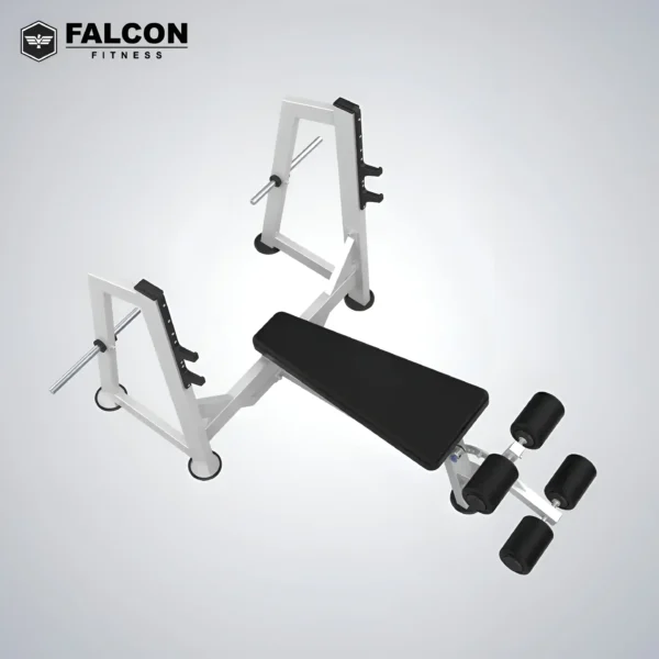 banca declinada con rack falcon fitness maquinas de gym maquinas para hacer ejercicio gym en casa real