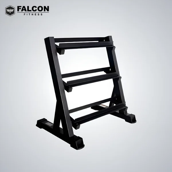 rack para mancuernas de 8 pares de tres niveles falcon fitness maquinas de gym maquinas para hacer ejercicio gym en casa