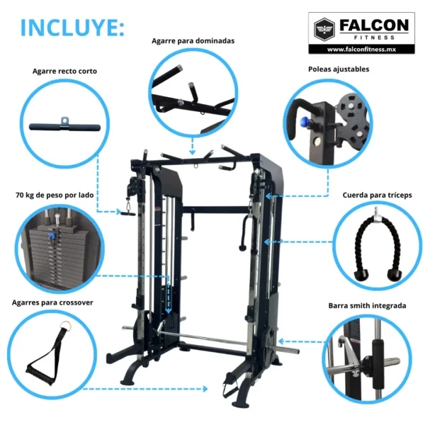 gladiador cross falcon fitness maquinas de gym maquinas para hacer ejercicio gym en casa gimnasio multifuncional med1