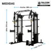jaula iron smith machine de peso integrado falcon fitness maquinas de gym maquinas para hacer ejercicio gym med1