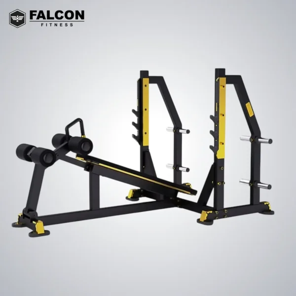 banca declinada con rack peso libre falcon fitness maquinas de gym maquinas para hacer ejercicio gym en casa 1