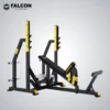 banca inclinada con rack peso libre falcon fitness maquinas de gym maquinas para hacer ejercicio gym en casa 1