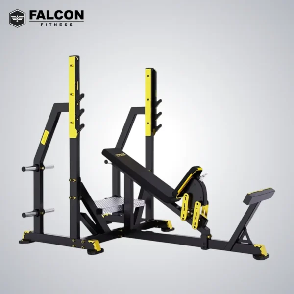 banca inclinada con rack peso libre falcon fitness maquinas de gym maquinas para hacer ejercicio gym en casa 1