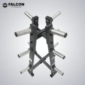 Rack pirámide para discos olímpicos de tres niveles