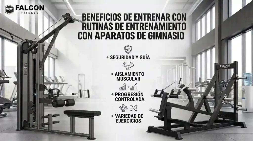 rutinas de entrenamiento con aparatos de gimnasio